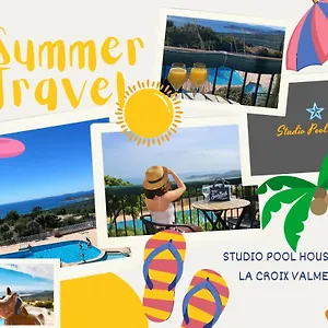 Studio Pool House Vue Mer Panoramique Amazing Sea View Wifi Linge Linen Inclut Aircondition Appartement